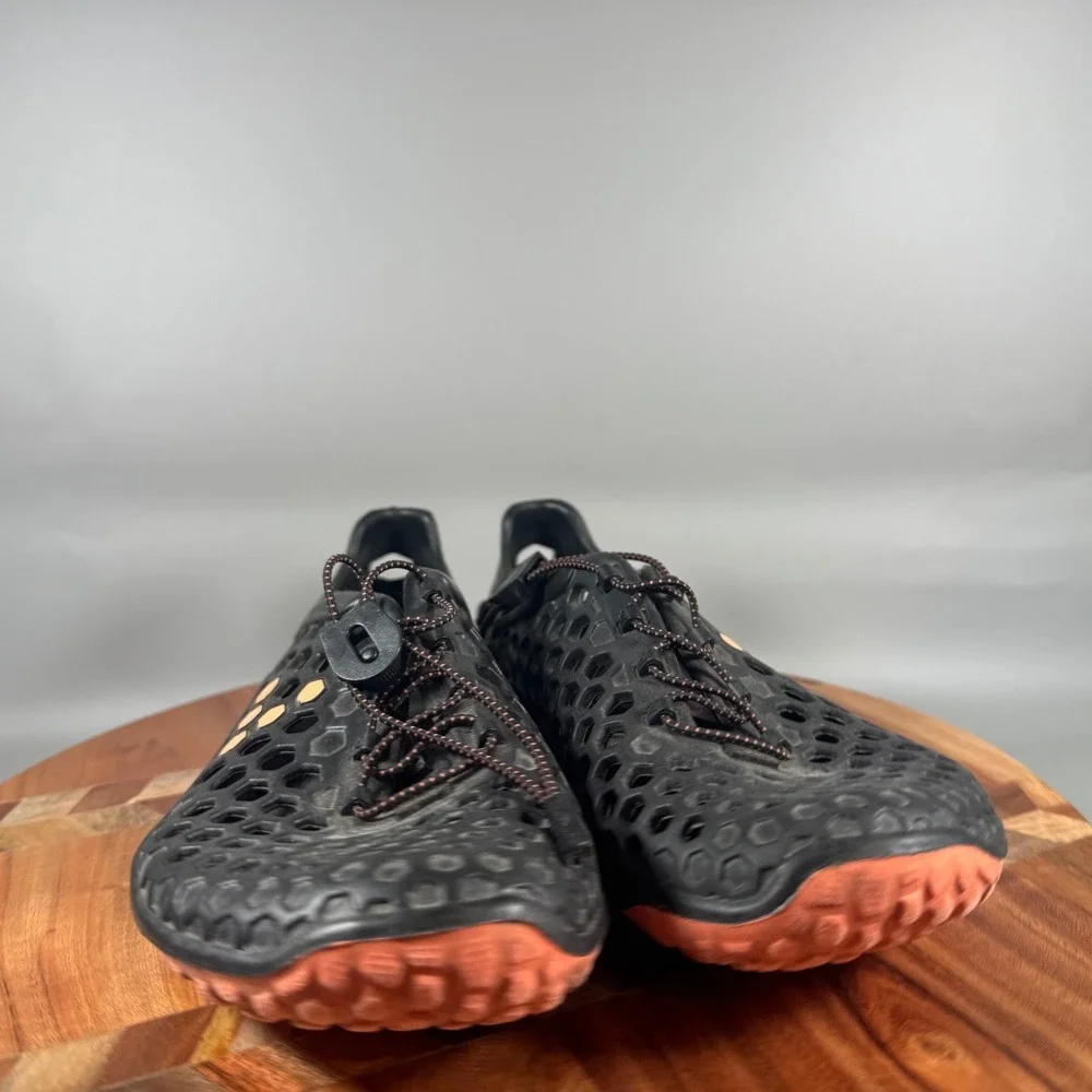 Vivobarefoot Ultra III Bloom Womens 40 Black Orange Minimalist Water Shoes